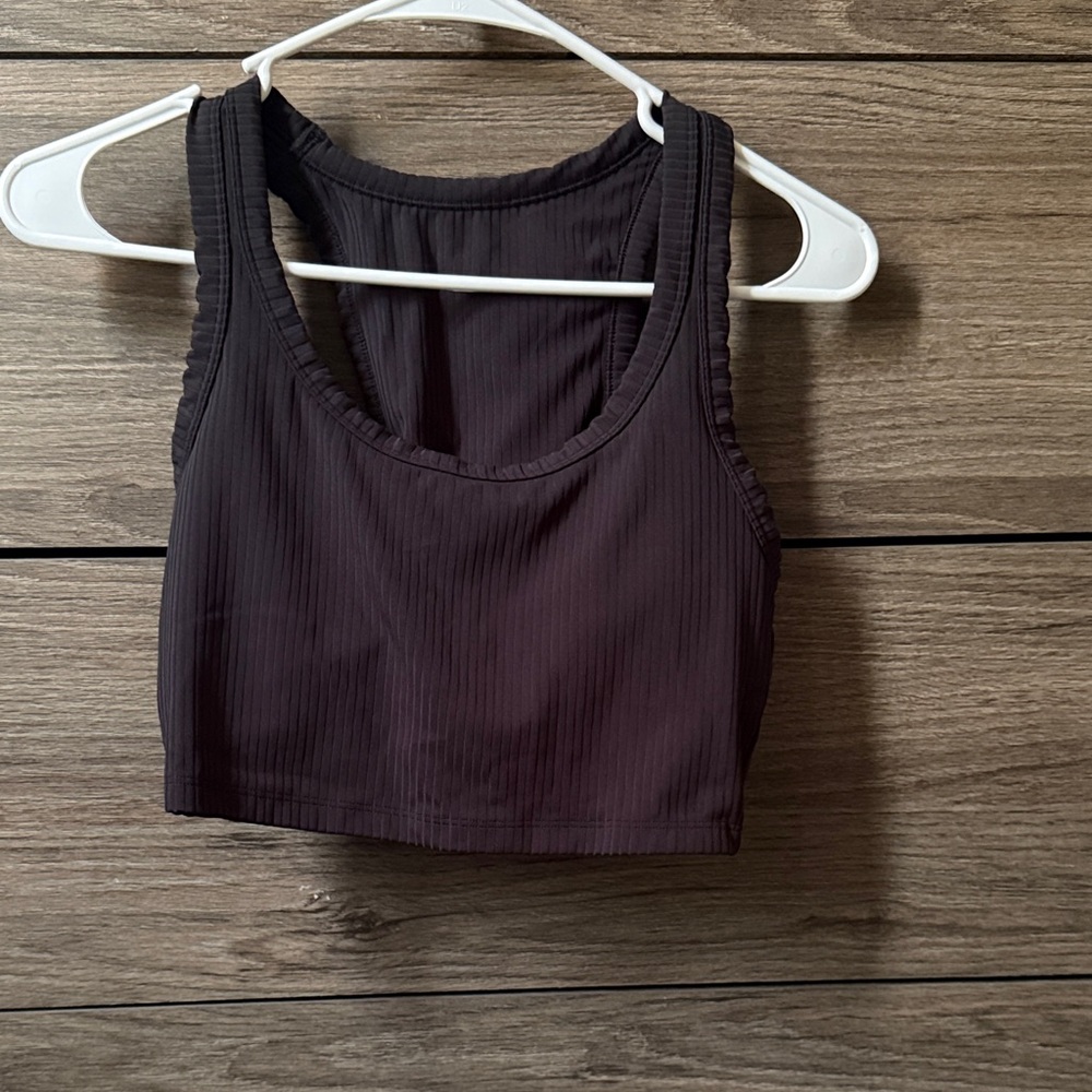 All in Motion Black Crop Top